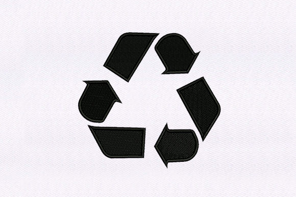 Arrows Recycle Symbol: A Thoughtful Embroidery Design for Meaningful Gifts
