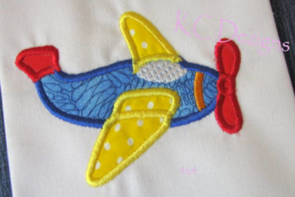 Cute Plane Applique: A Charming Embroidery Design for Personalized Gifts