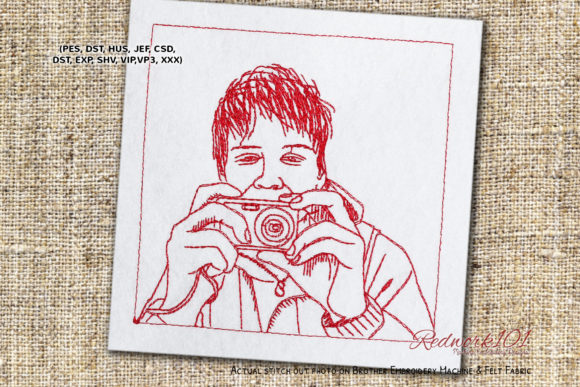 Digital Camera Photography Redwork