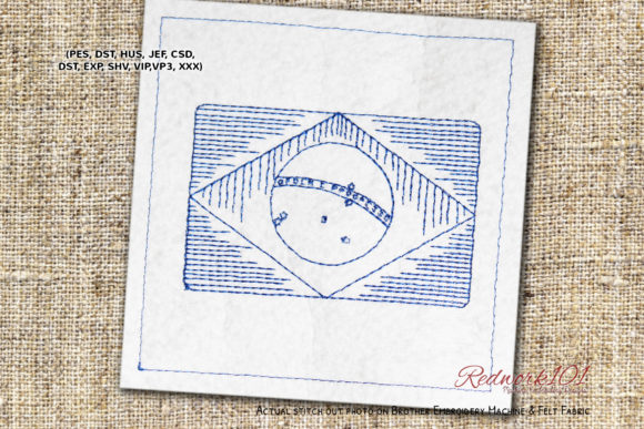 Flag of Brazil Embroidery Design Review