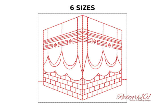 Grand Mosque in Makkah Embroidery Design